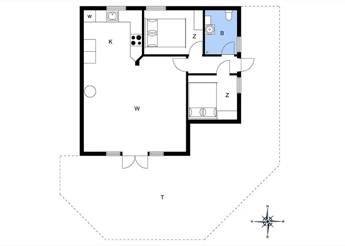 度假居 Bv354-blavand-gronningen-14 布拉万德